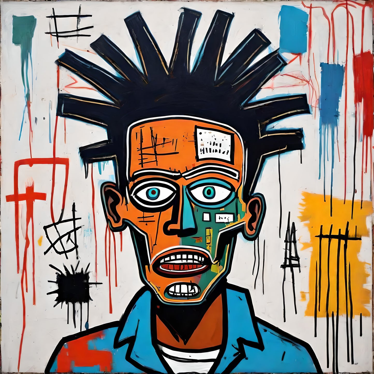 Basquiat-esque "Head 1"